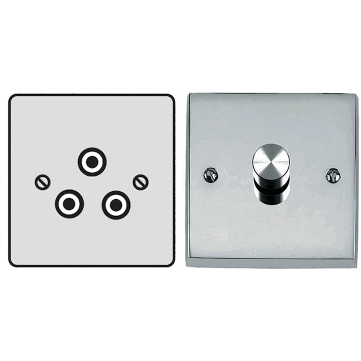 CON R/PIN SOCKET 5A 3PIN PCP/WHI by M MARCUS LTD