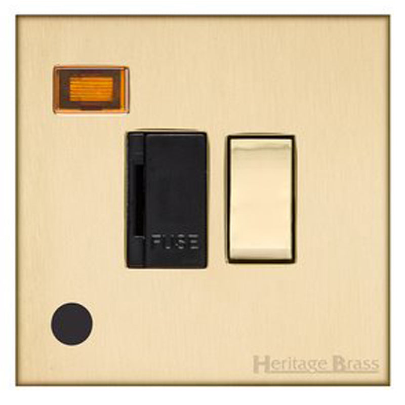 WINCHESTER 44 13A SWITCHED SPUR NEON+FLEX, 088x088mm SATIN BRASS/BLACK by M MARCUS LTD