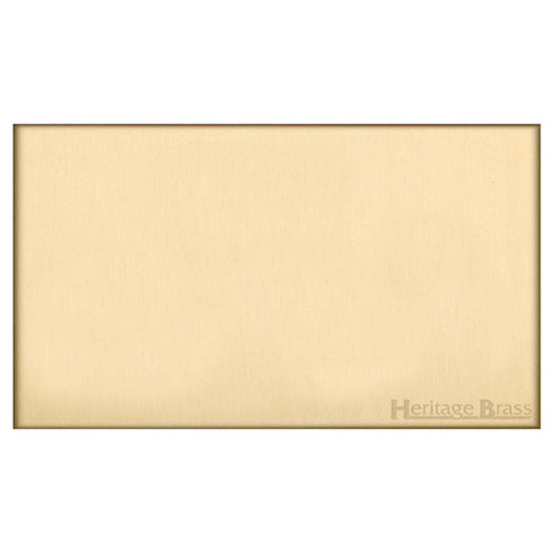 WINCHESTER 44 2G BLANK PLATE, 148x088mm SATIN BRASS by M MARCUS LTD