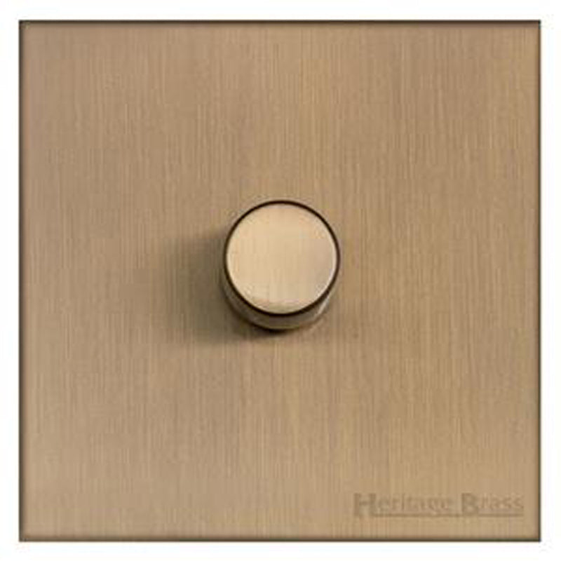 WINCHESTER 91 1G 2W DIMMER 400W, 088x088mm ANTIQUE BRASS by M MARCUS LTD