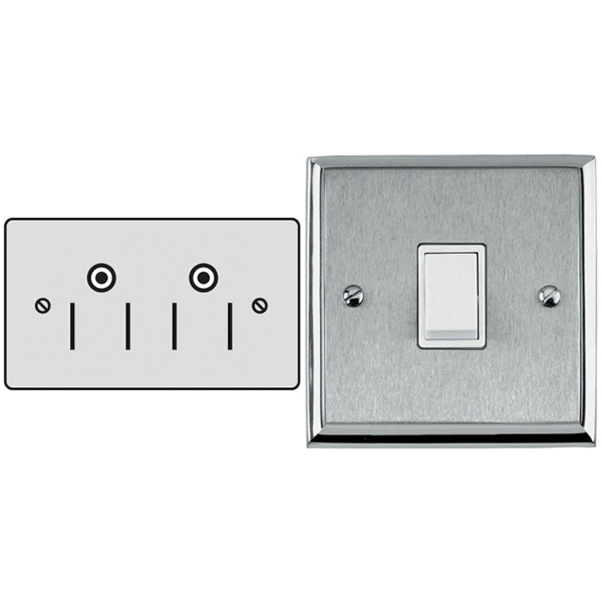 CON R/PIN SOCKET 15A DBL US APO/BLK