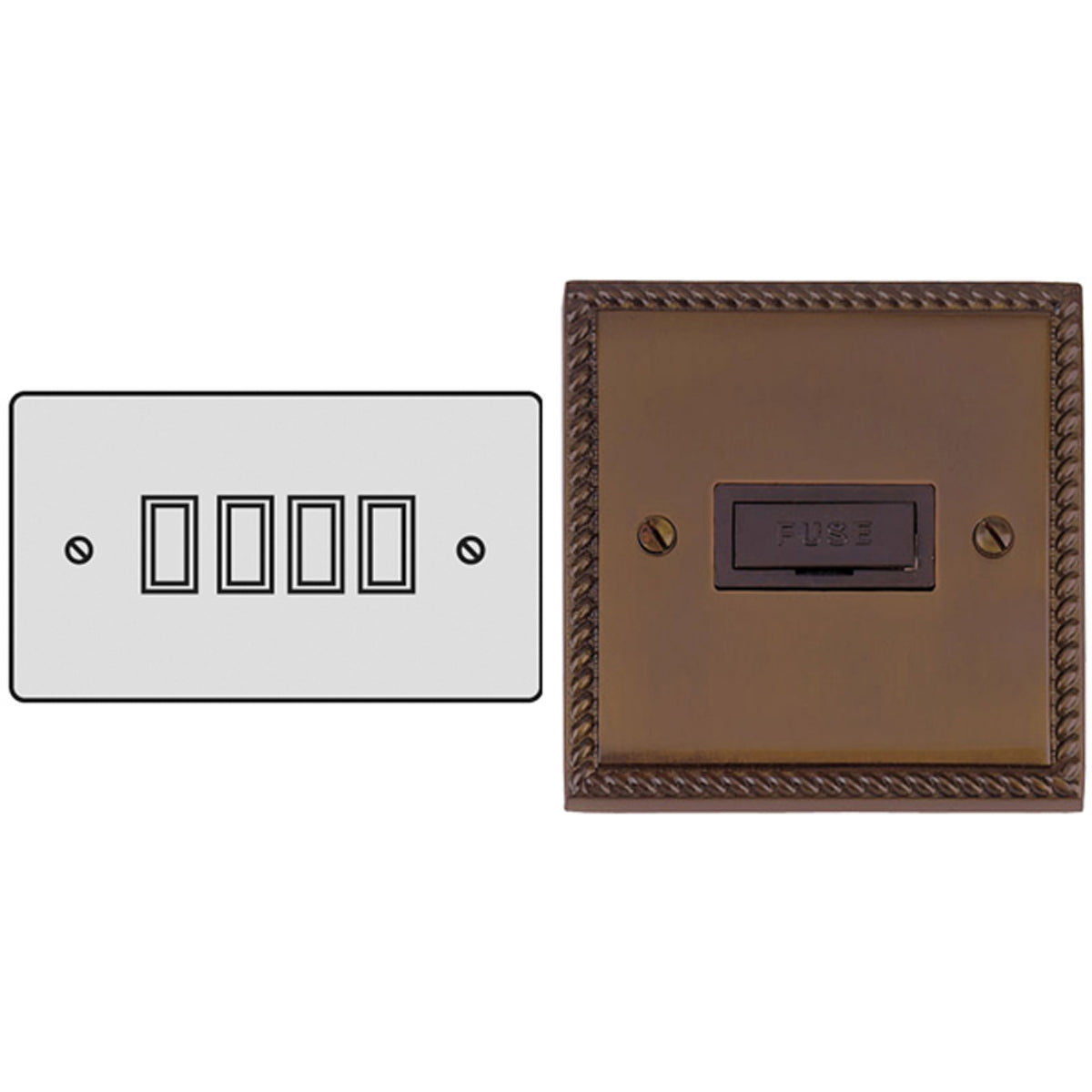 CON R/SWITCH 6A 4G2W GBZ/BLK – LFM241H