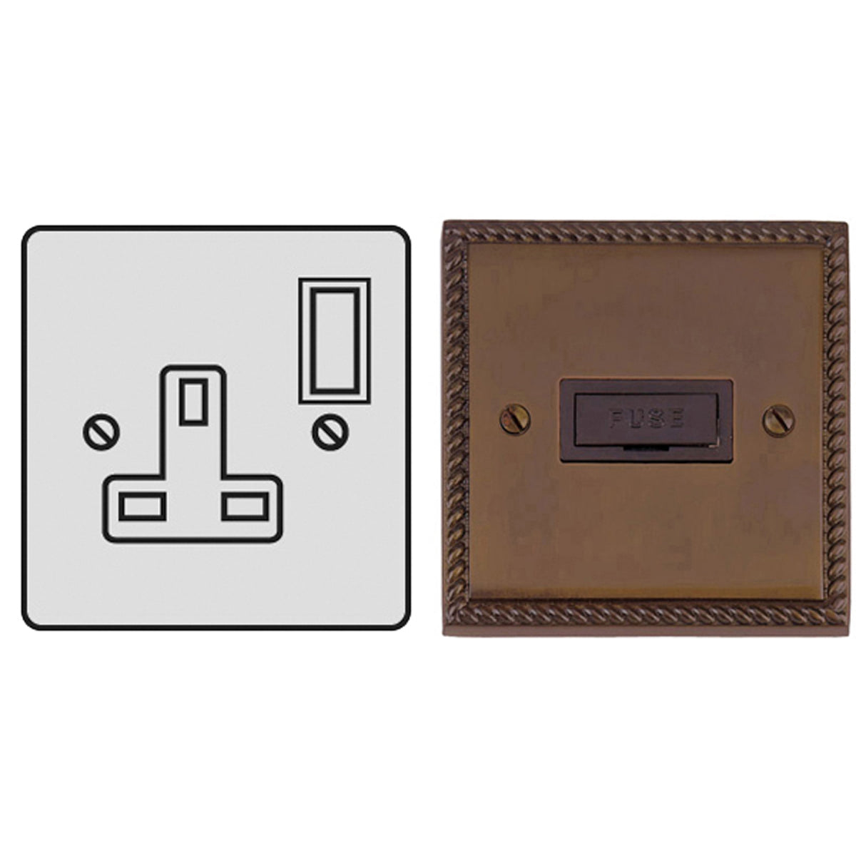CON S/SOCKET 13A SNG GBZ/WHI