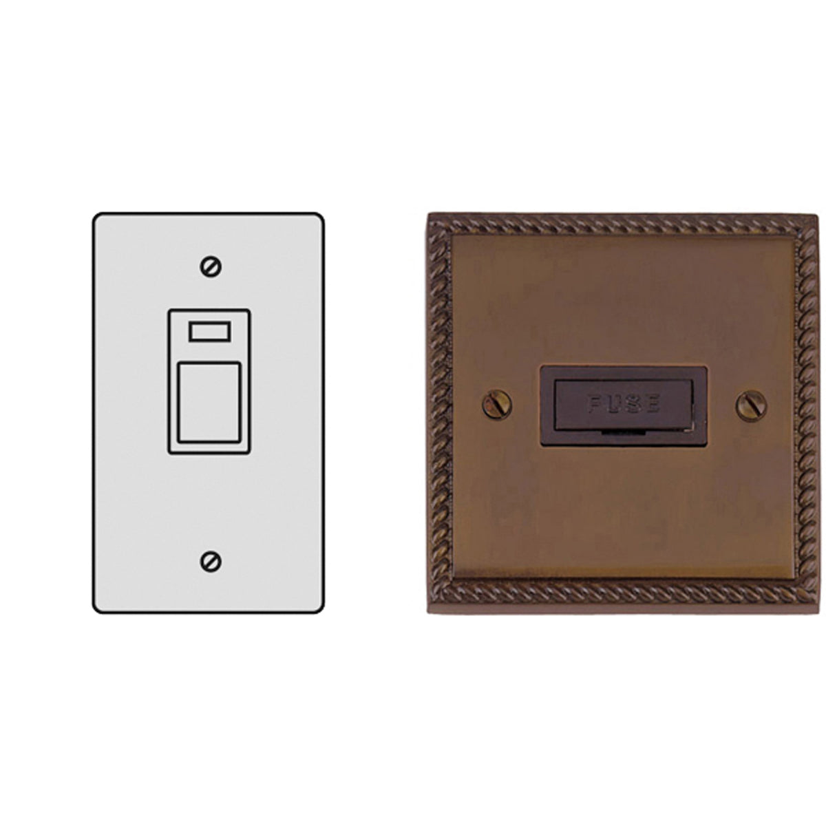 CON D/POLE SWITCH 50A TWN GBZ/N BLK – LFM248F