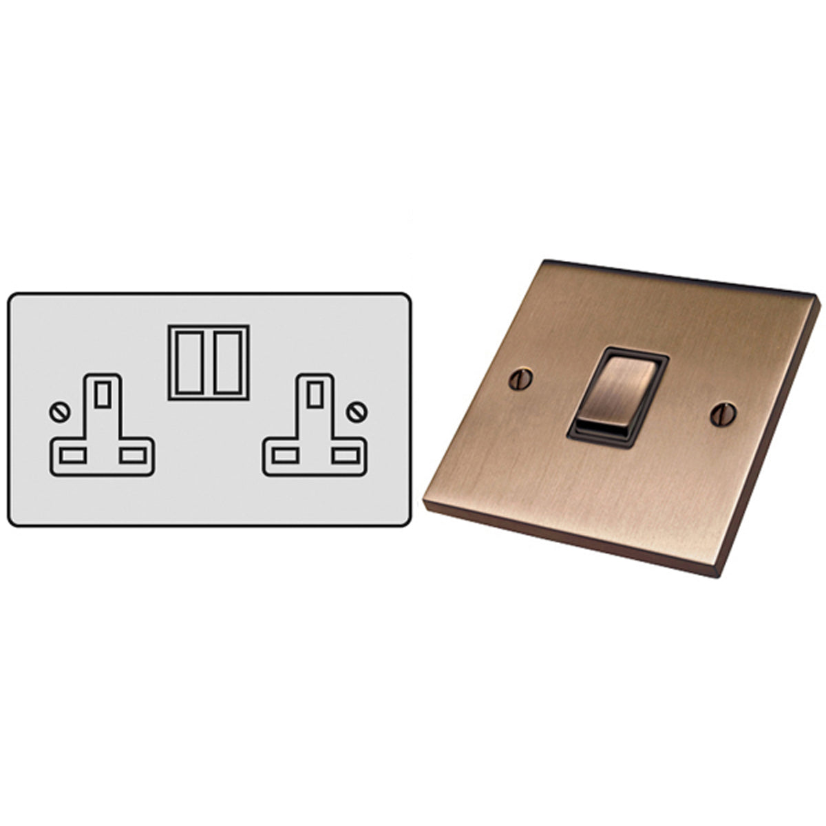 RME S/SOCKET 13A DBL ABR/BLK – LFM326B