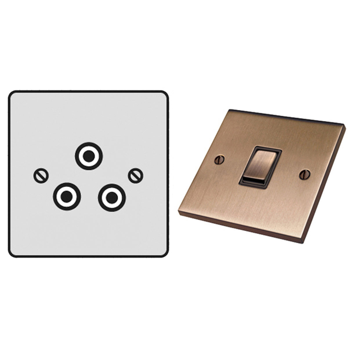 RME R/PIN SOCKET 5A 3PIN ABR/BLK by M MARCUS LTD