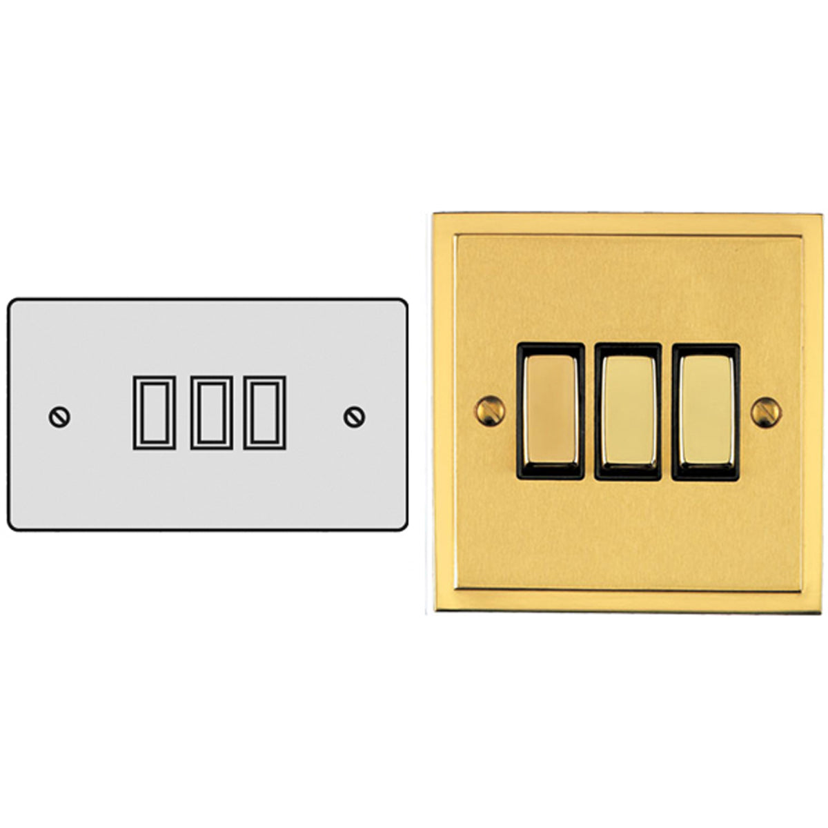 ESP R/SWITCH 6A 3G2W SBR/BLK – LFM515F