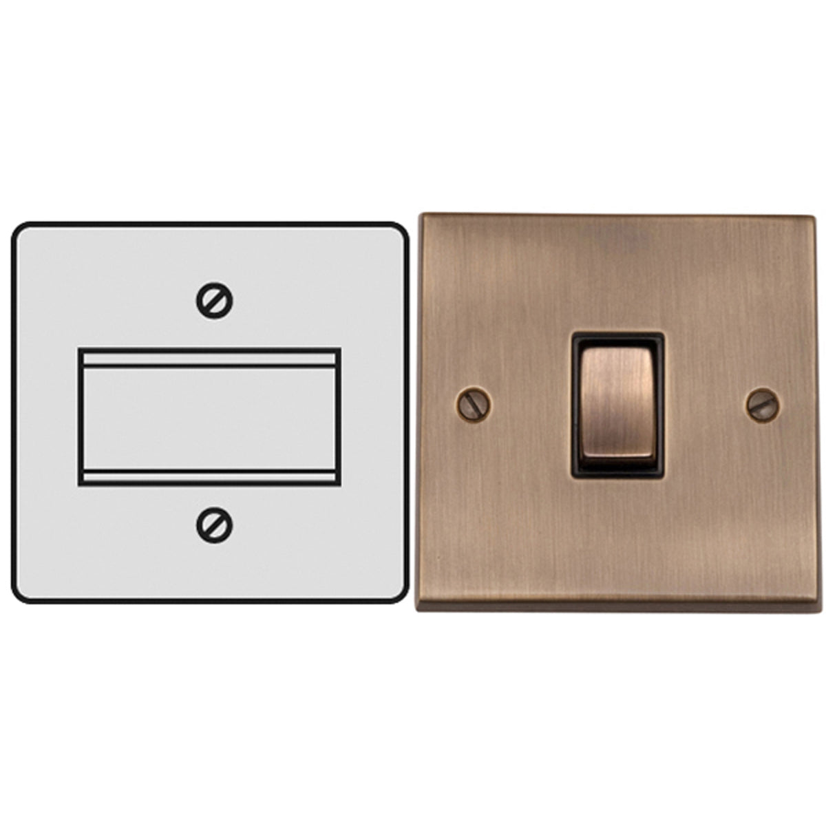 ELF T/POLE FAN SWITCH 6A ABR/BLK by M MARCUS LTD