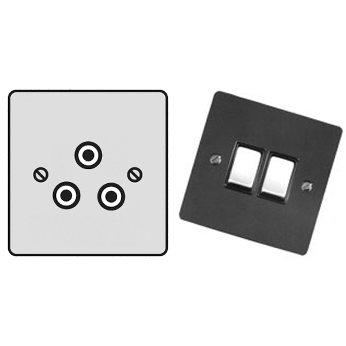 BNS R/PIN SOCKET 5A 3PIN ABR/BLK