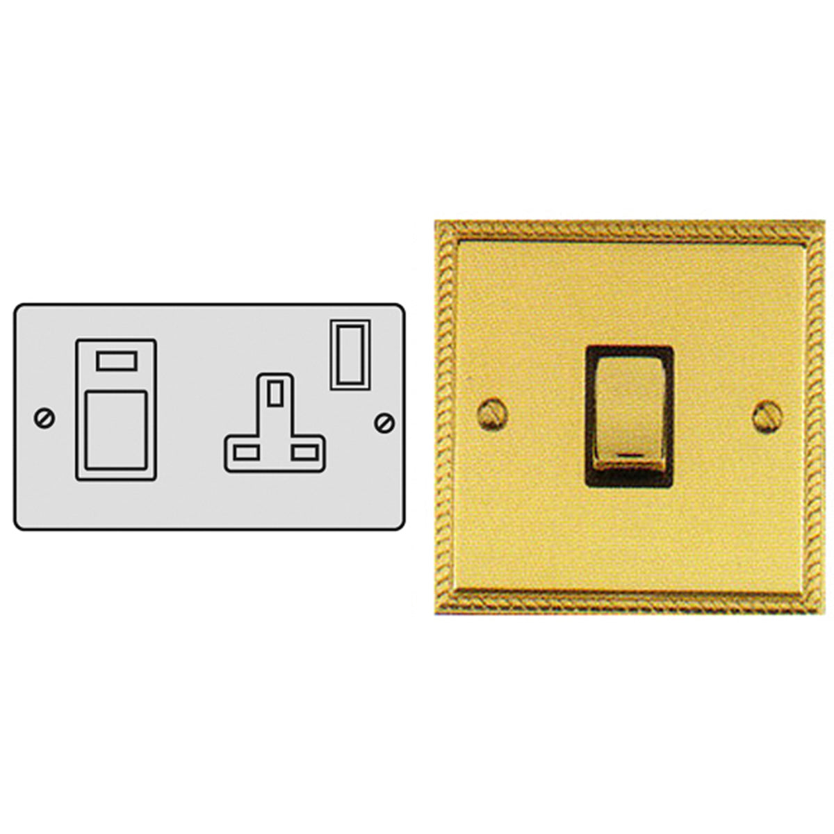 GEF COOK/SWITCH 45A+13A PBR/BLK