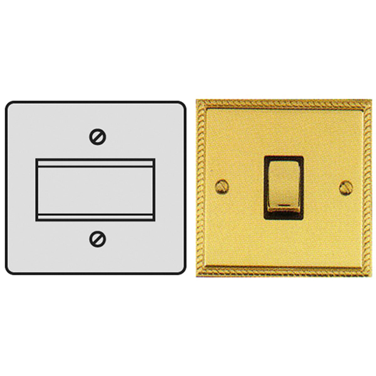 GEF T/POLE FAN SWITCH 6A PBR/WHI