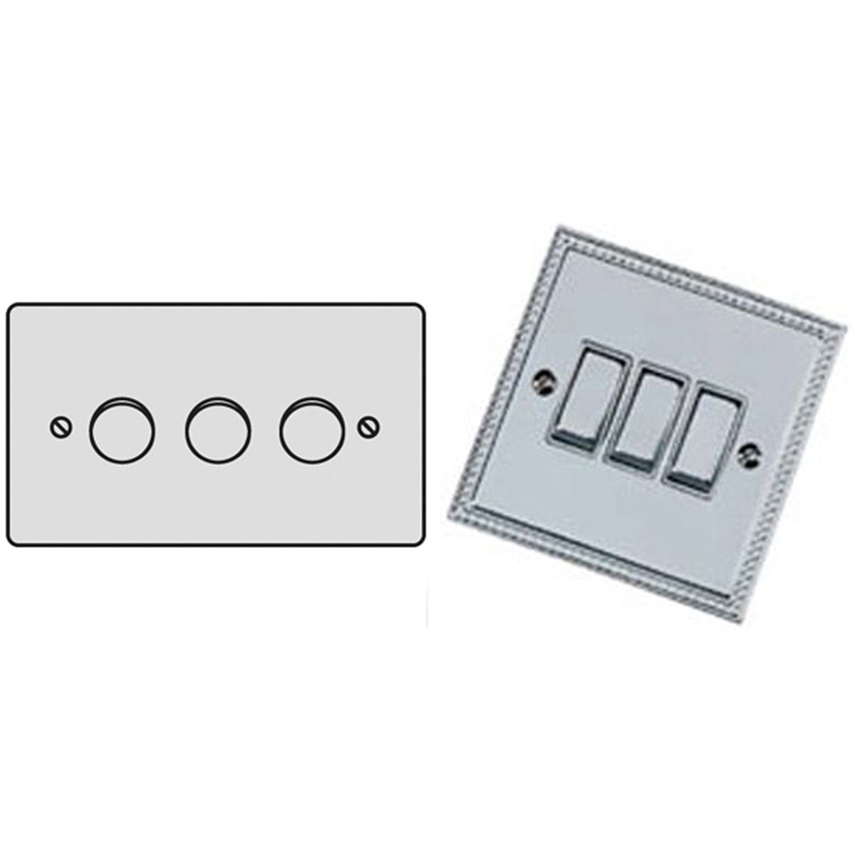 GEF DIM/SWITCH LV 3G 400va PCP by M MARCUS LTD