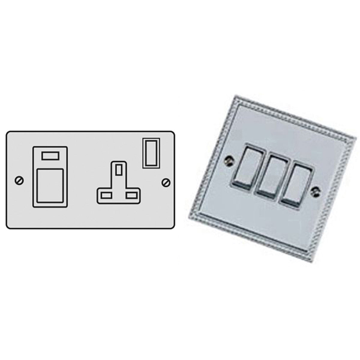 GEF COOK/SWITCH 45A+13A PCP/BLK