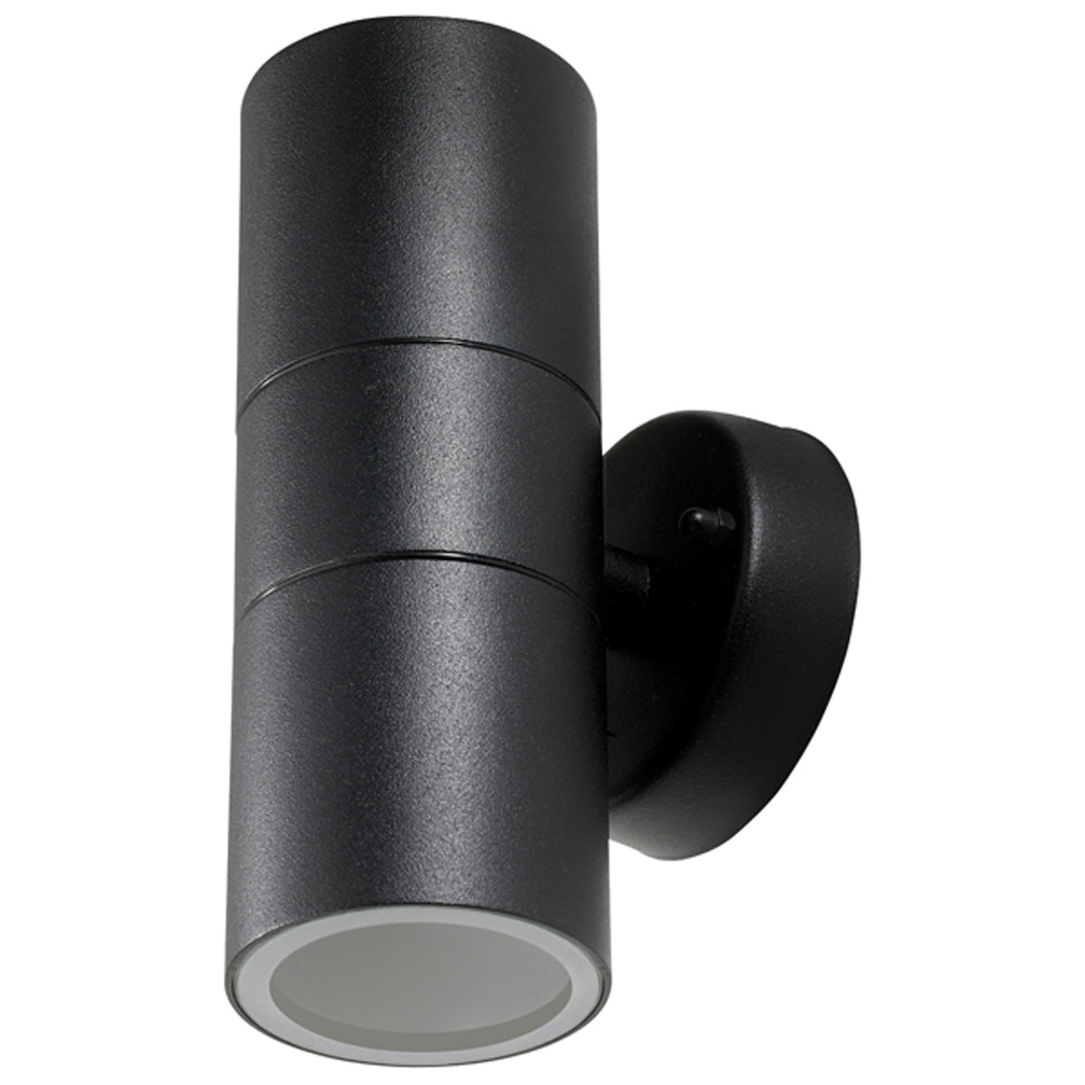 WALL LIGHT TWIN 240V IP44 BLK