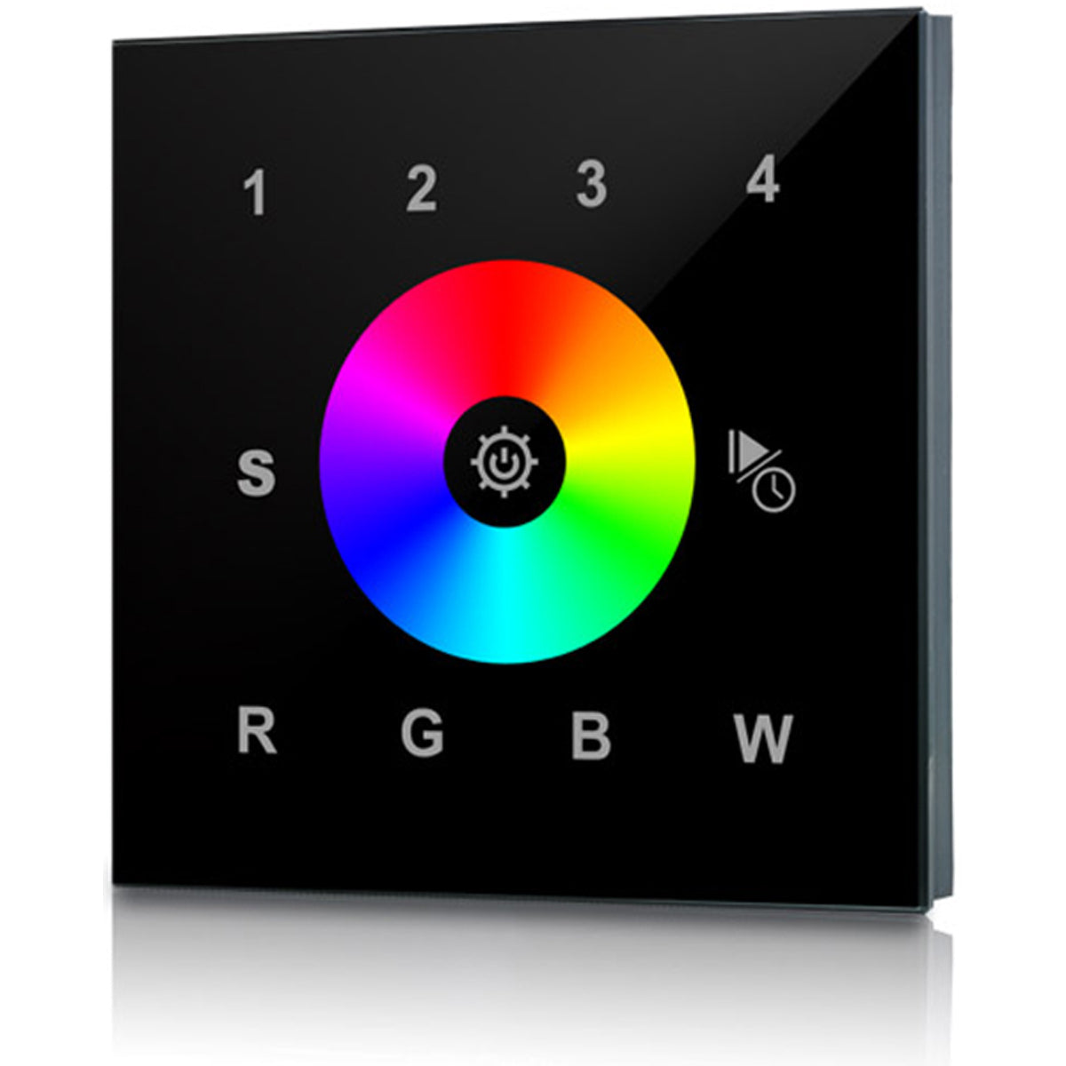 DMX WALL CONTROLLER LED 86x86 BLK