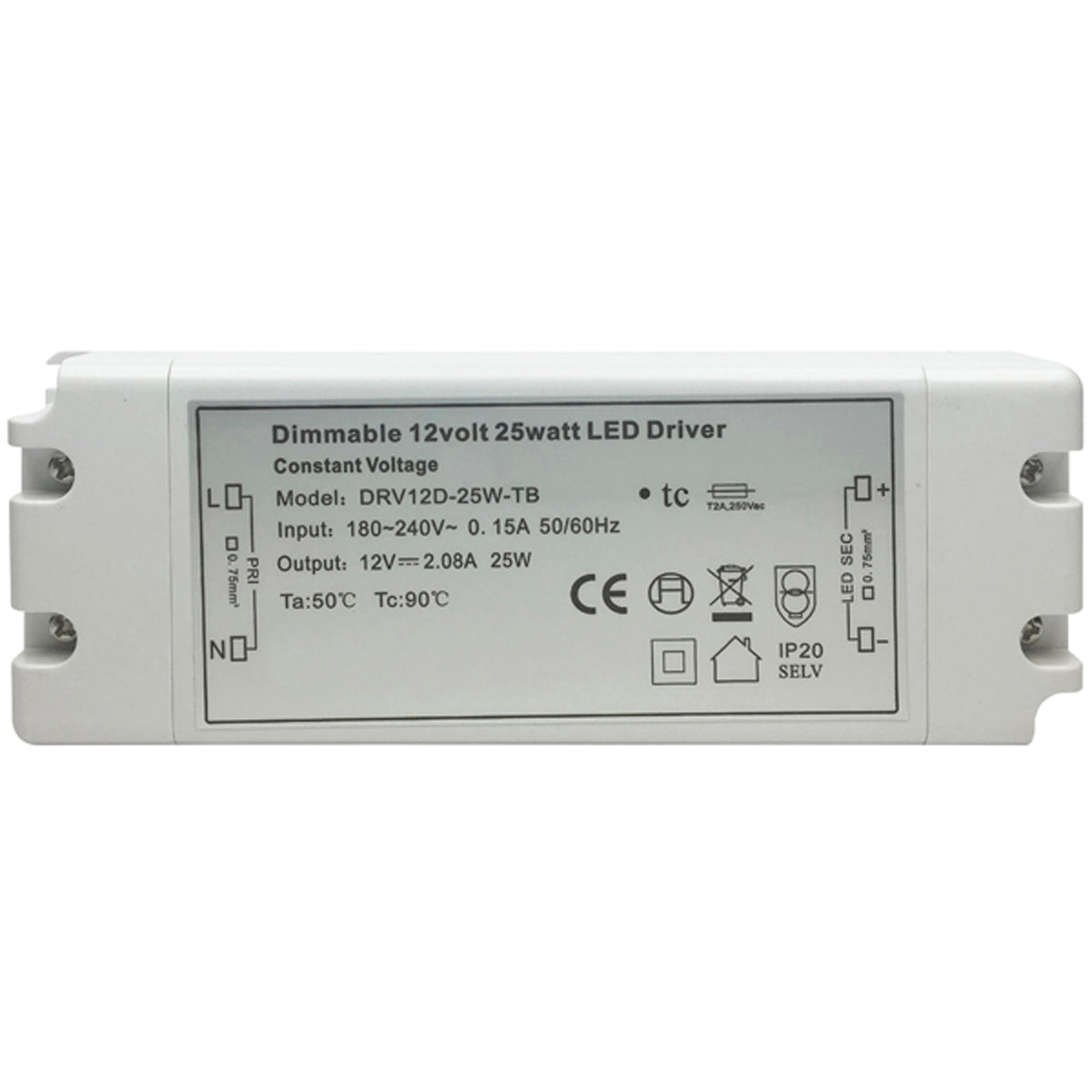 MAINS DIM LED DRIVER 12V/25W AMP6