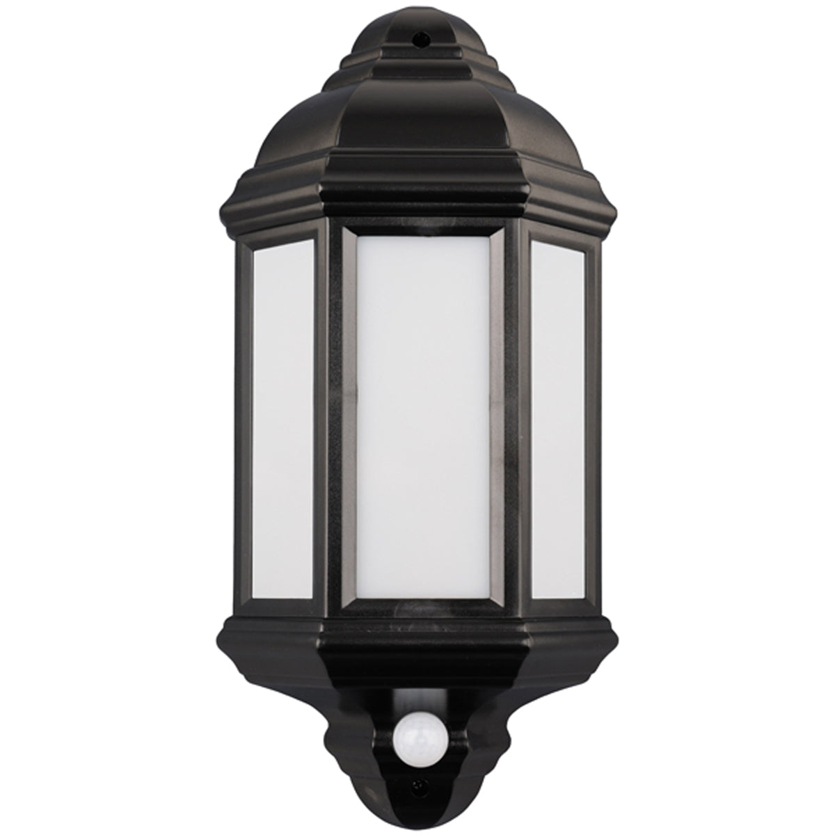 ARGYLL LANTERN+PIR 7W IP44 BLK/WW3