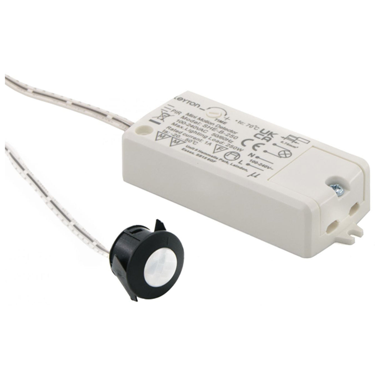 PIR SENSOR SWITCH D25 240V/250W BLK