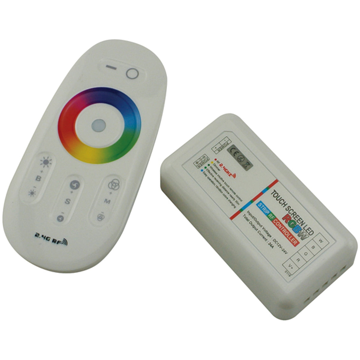 RGBW CONTROLLER+REMOTE 12/24V