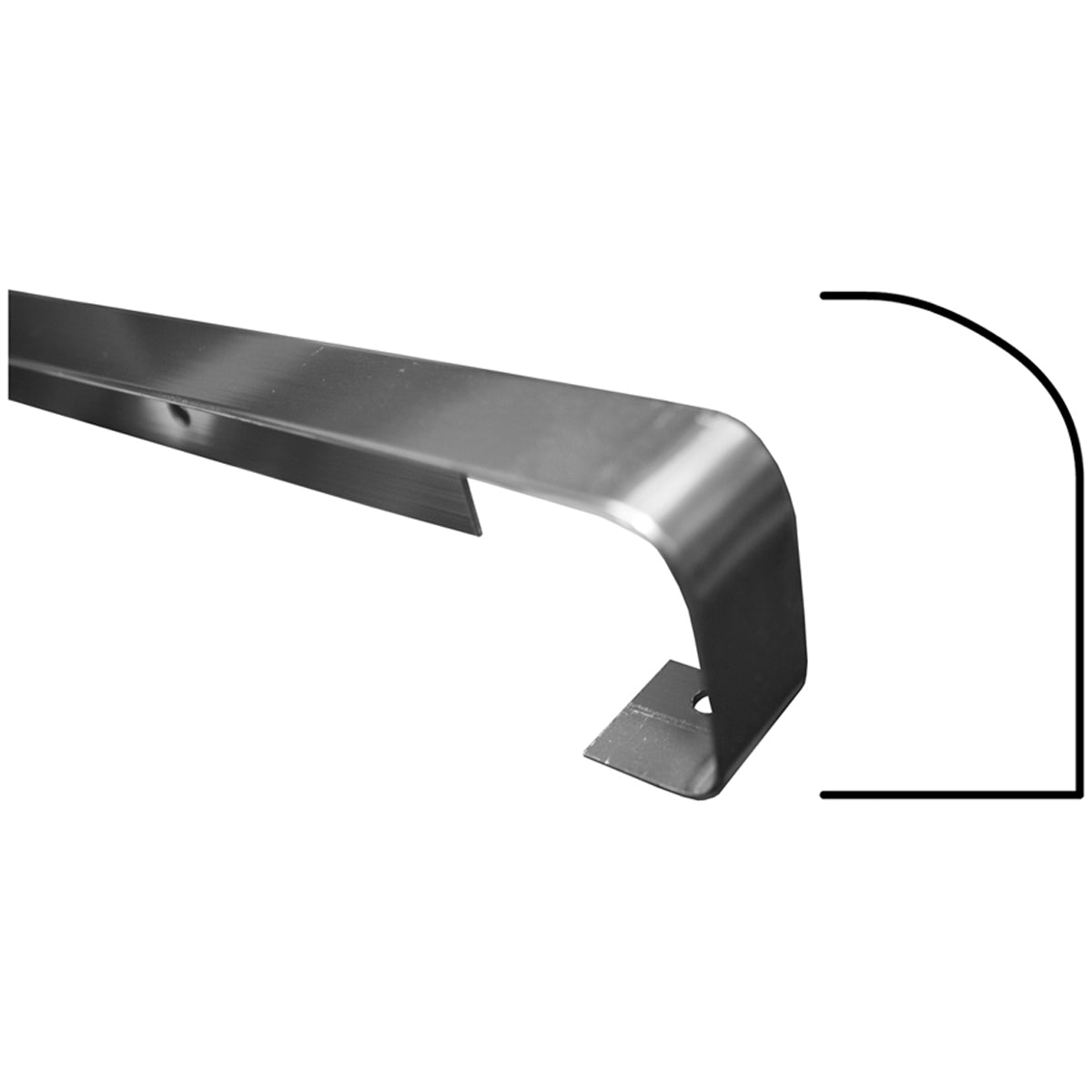 WORKTOP STR JOINT 40x630 STAND SLV