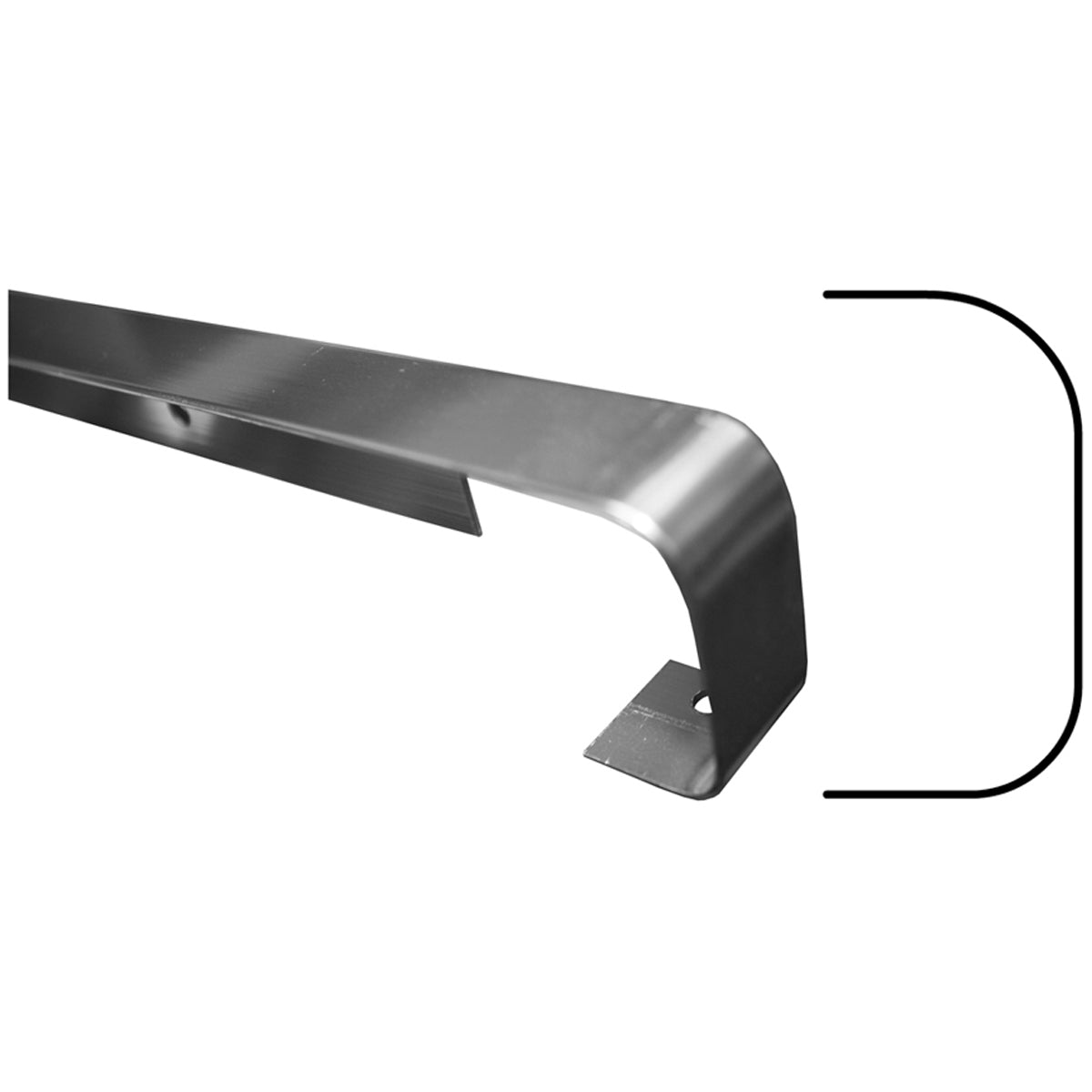 WORKTOP STR JOINT 40x630 CLASS SLV
