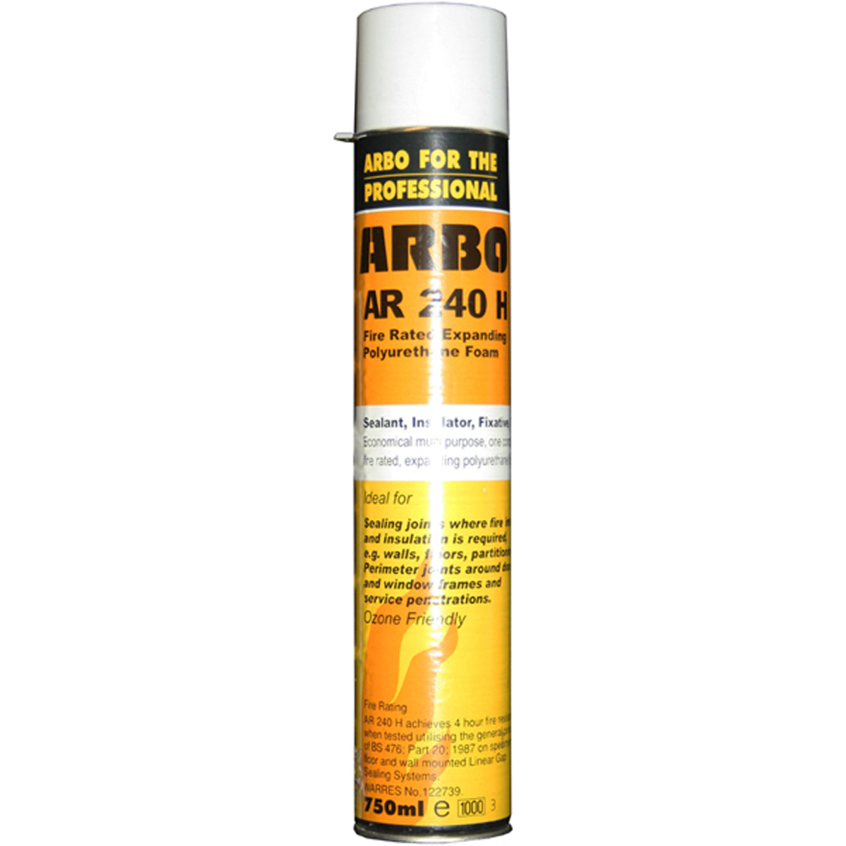 Arbo Fire Rated Expanding Foam 750ml – Gun Grade