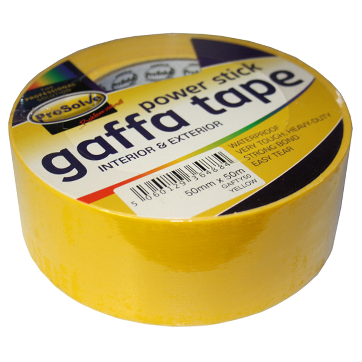 GAFFA TAPE 50x50m YELLOW