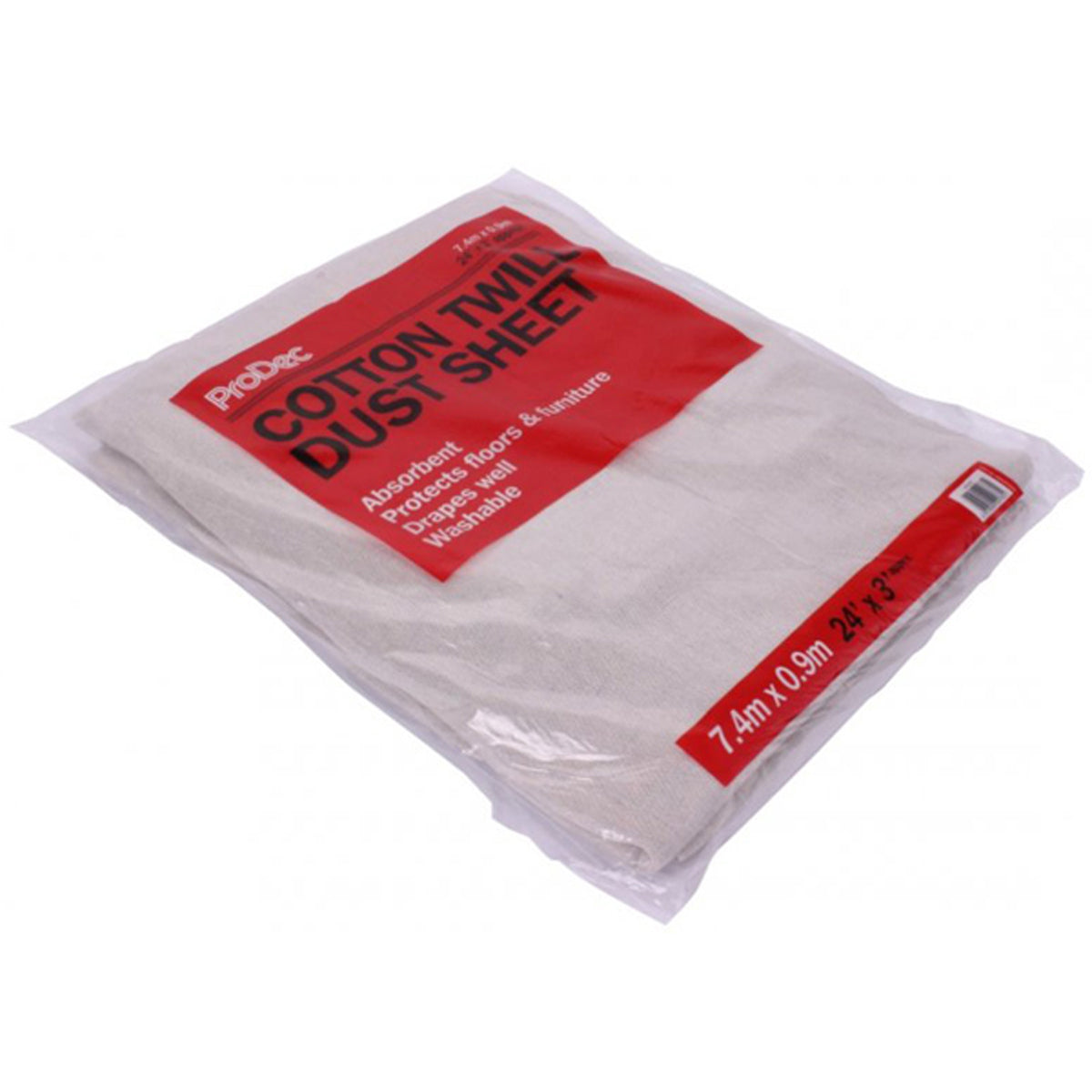 DUST SHEET STAIR COTTON TWILL 24x3