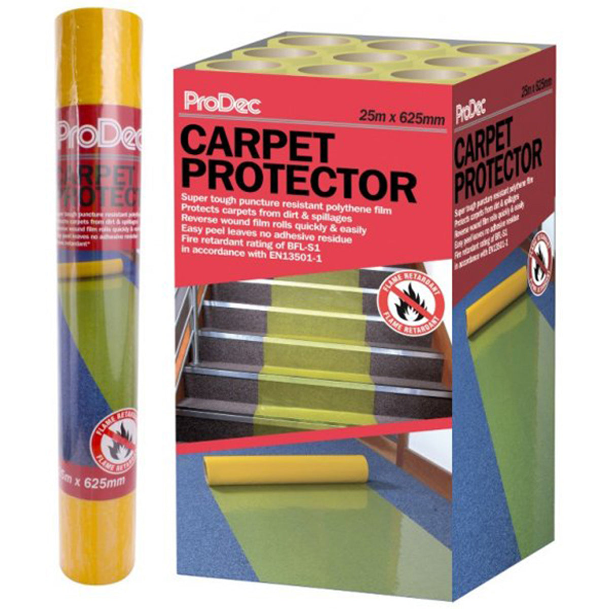 CARPET PROTECTA PVC 625x25m YEL
