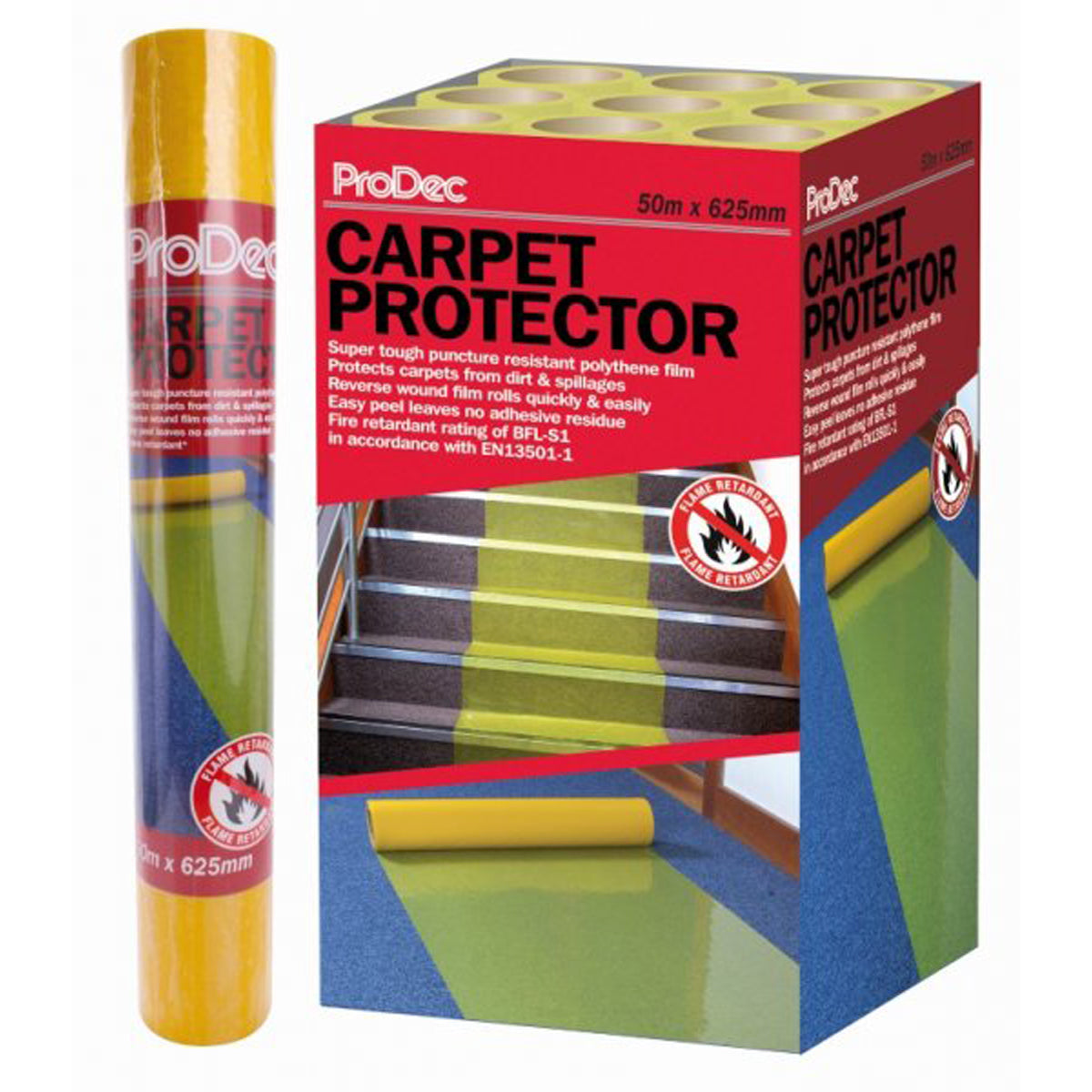 CARPET PROTECTA PVC 625x100m YEL
