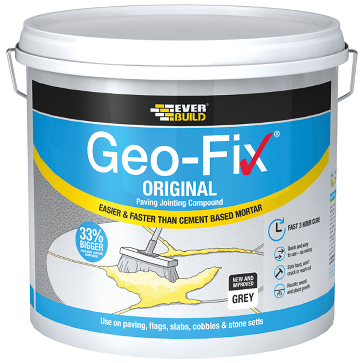GEO-FIX PAVING COMPOUND 20KG DGREY