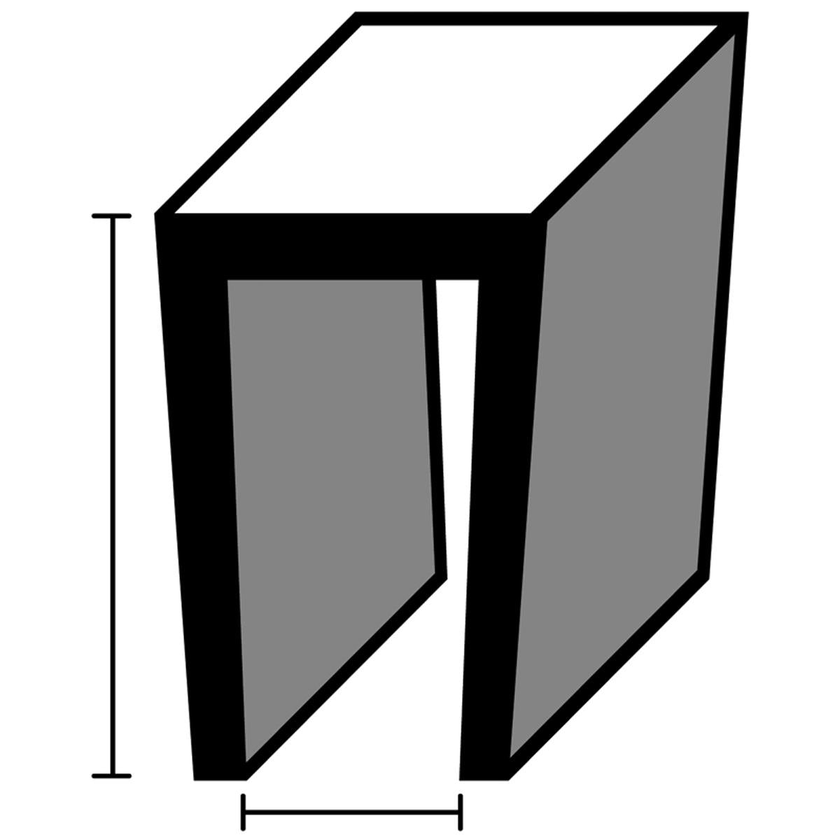 PVC C SECTION HD 19x2440 WHIx10