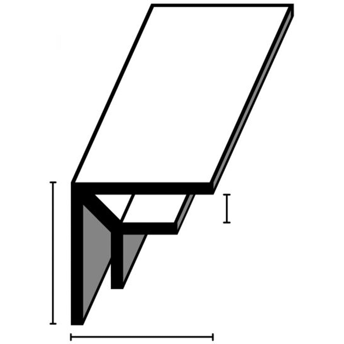 PVC INT ANGLE 3x2540 TEAKx12