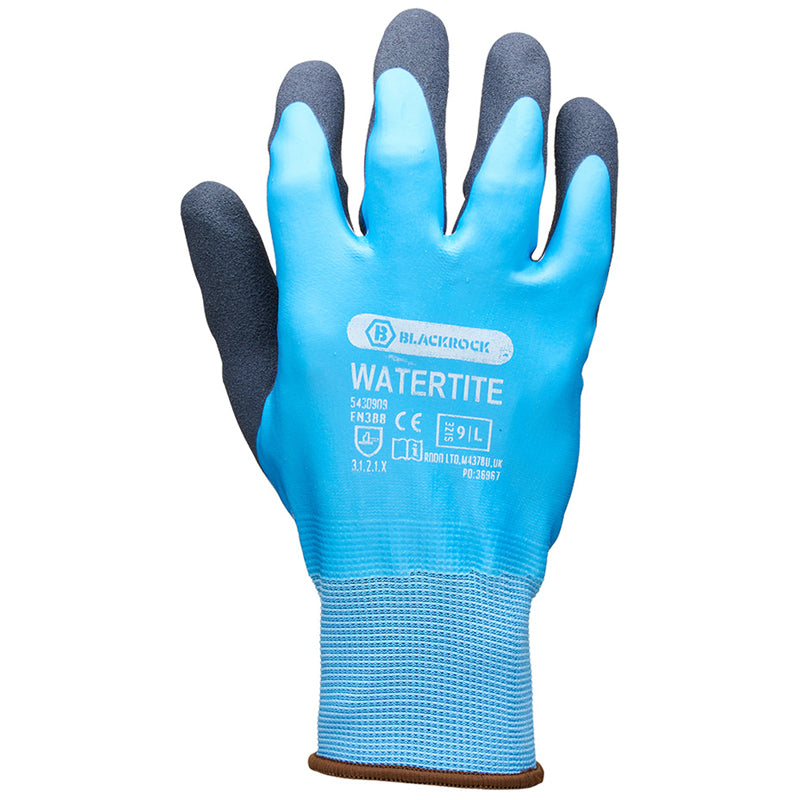 BLACKROCK WATERTITE WATERPROOF GLOVES 10/XL by RODO LIMITED