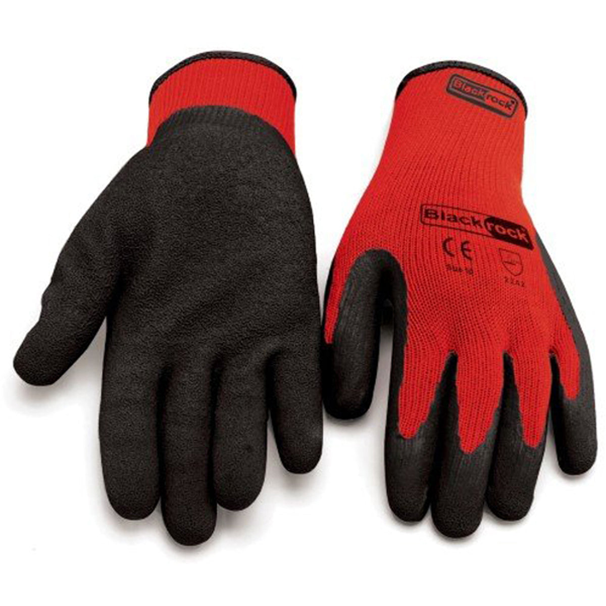 GLOVES GRIPLOCK LATEX PALM DIP BK/R – PPE104A