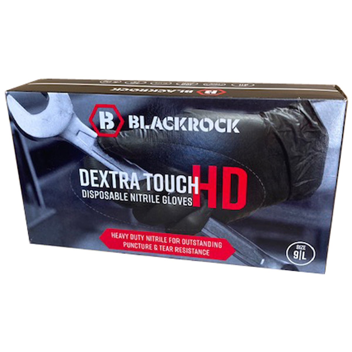 GLOVES DEXTRA BLACK NITRILEx100 LGE – PPE105I