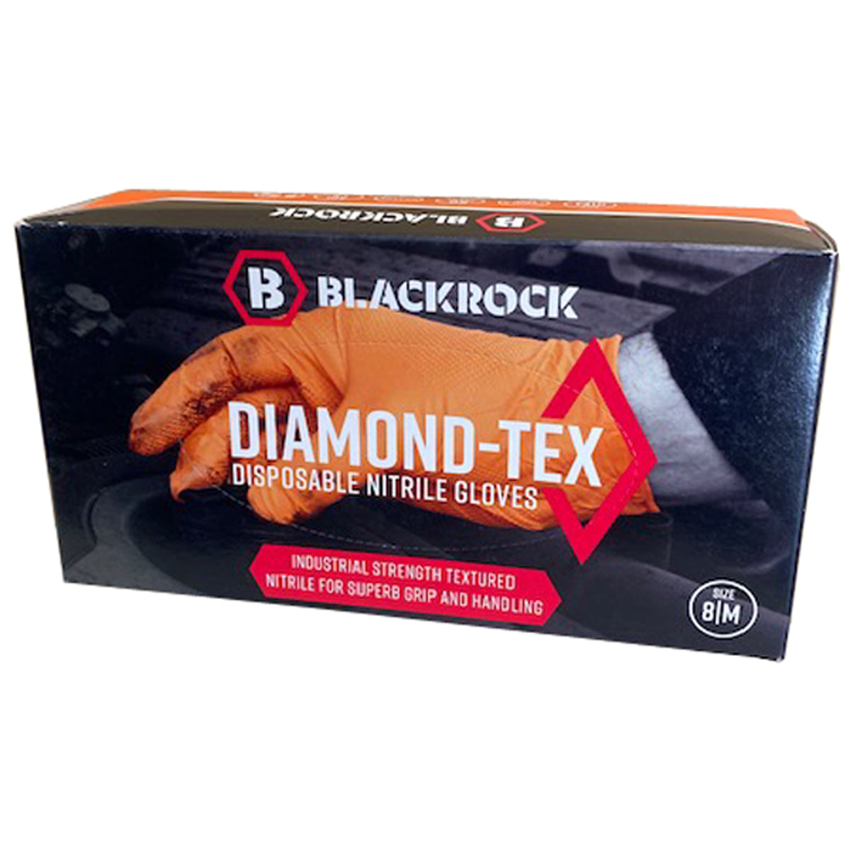 GLOVES DIAMOND ORANGE x50 LGE/9