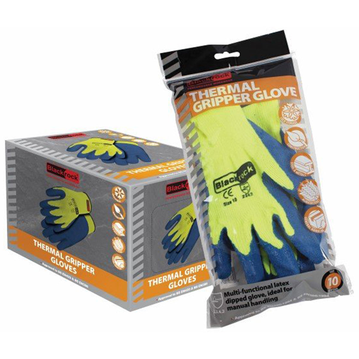 GLOVES THERMAL GRIPPER SIZE 9