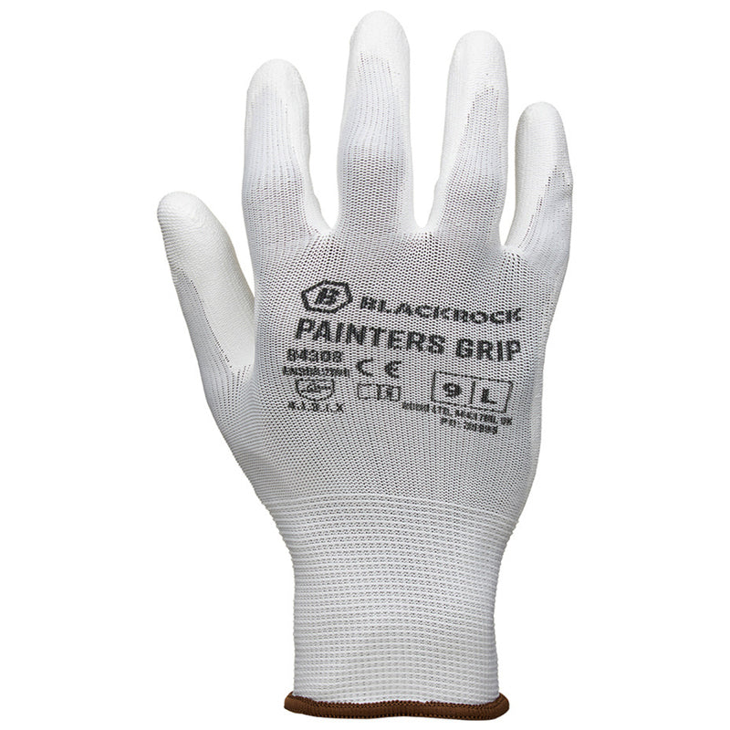 BLACKROCK PAINTER'S LIGHTWEIGHT PU GRIPPER GLOVES 10/XL – PPE106K