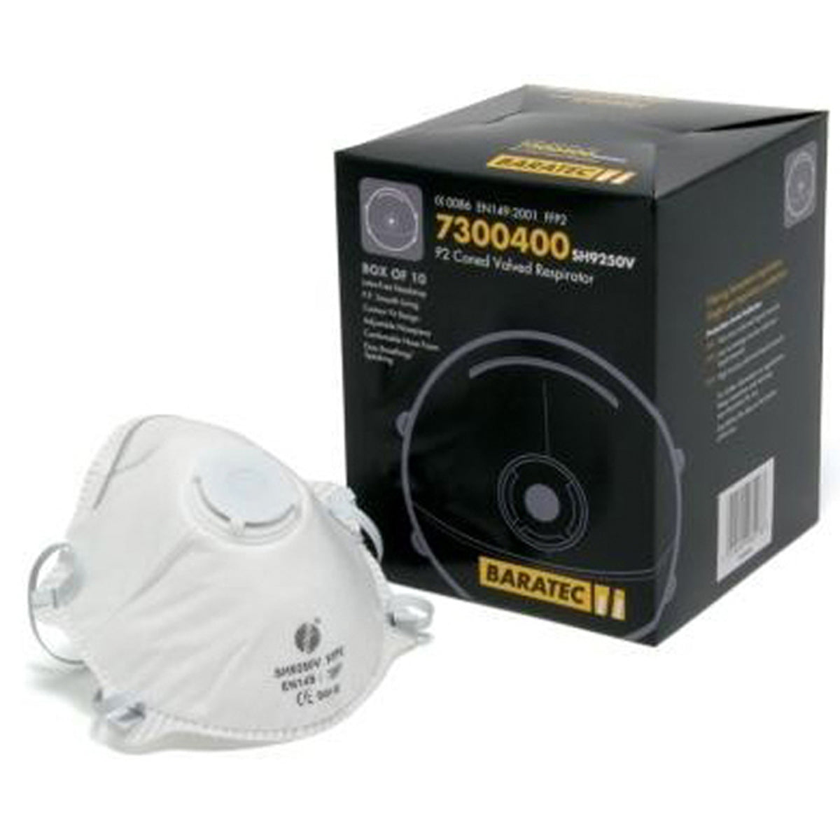 FFP2 VALVED RESPIRATORx10 – PPE117A