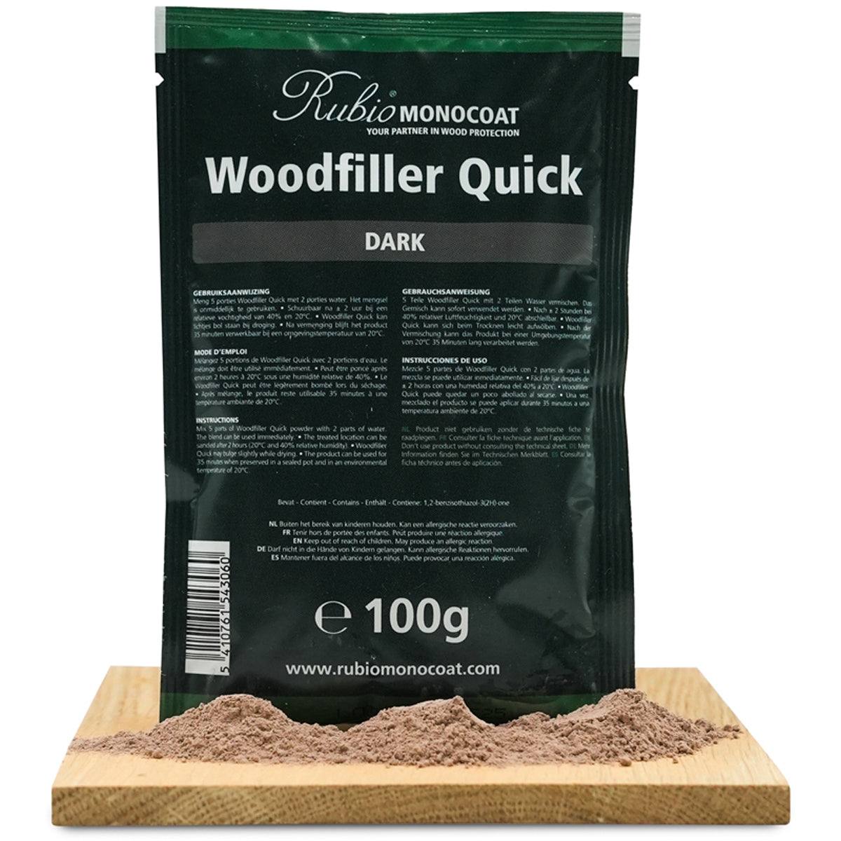 RUBIO MC WOODFILLER QUICK 05kg DRK by RUBIO MONOCOAT