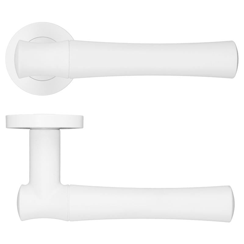ROSSO MANIGLIE SE ALDO LEVER HANDLE 141x64x50 WHI by ZOO HARDWARE LTD