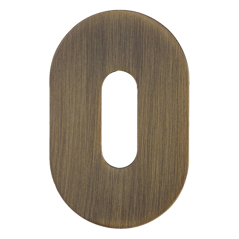 ROSSO TECNICA MINI ESCUTCHEON STANDARD OVAL 50x32x3 ABR by ZOO HARDWARE LTD