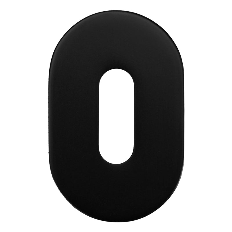 ROSSO TECNICA MINI ESCUTCHEON STANDARD OVAL 50x32x3 PVDBLK by ZOO HARDWARE LTD