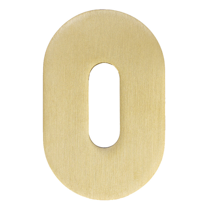 ROSSO TECNICA MINI ESCUTCHEON STANDARD OVAL 50x32x3 PVDSBR by ZOO HARDWARE LTD