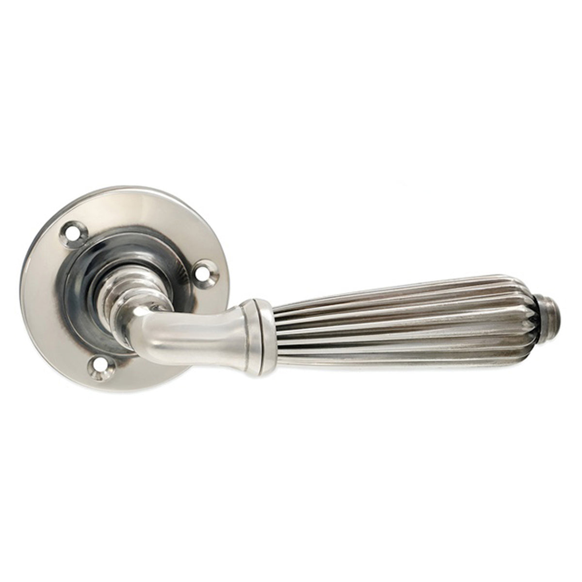 REGENCY LEVER DOOR HANDLE AGED NICKEL 57x59x129 AGNP by Spira Brass