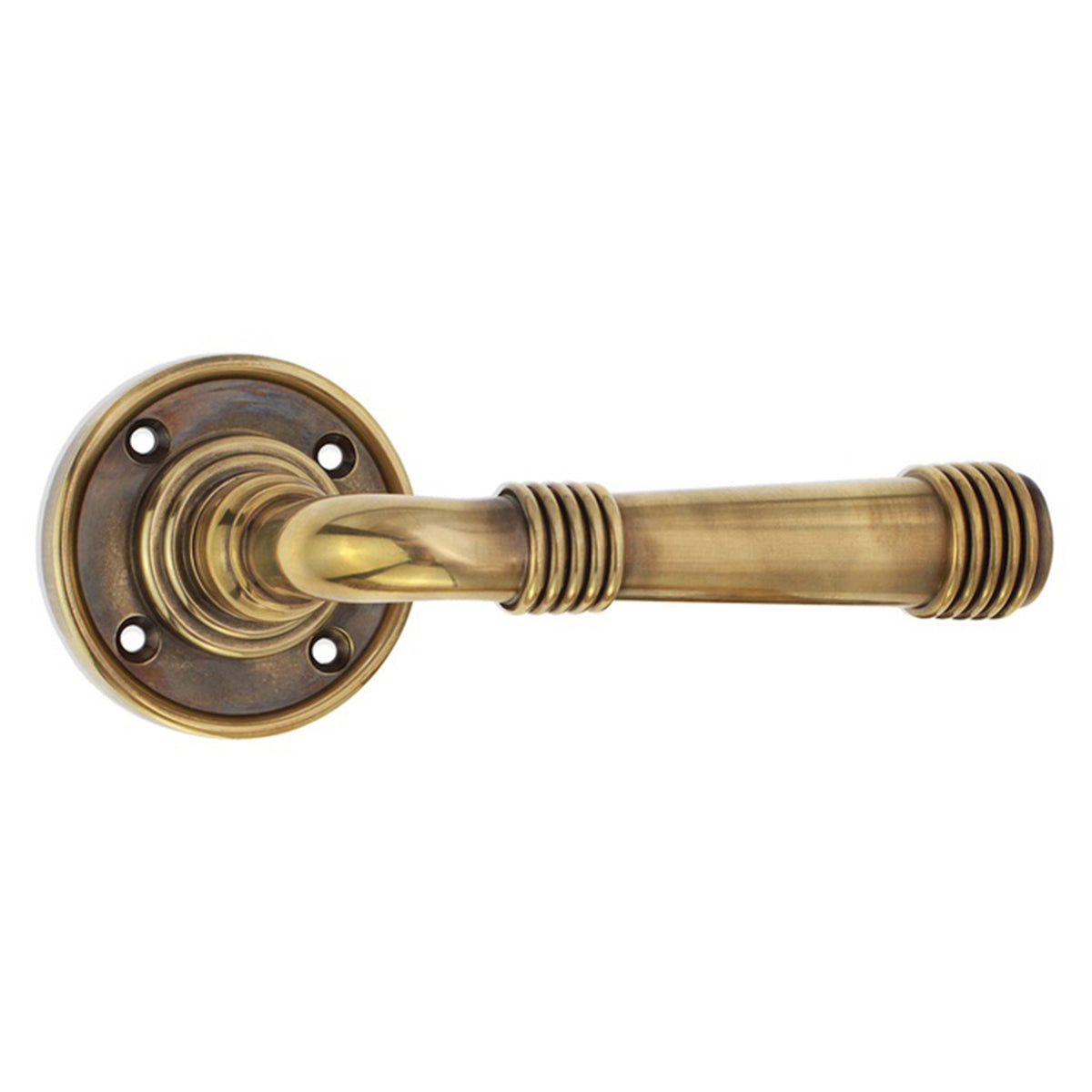 BEEHIVE LEVER ON ROSE 60x70x120 AGBR by Spira Brass