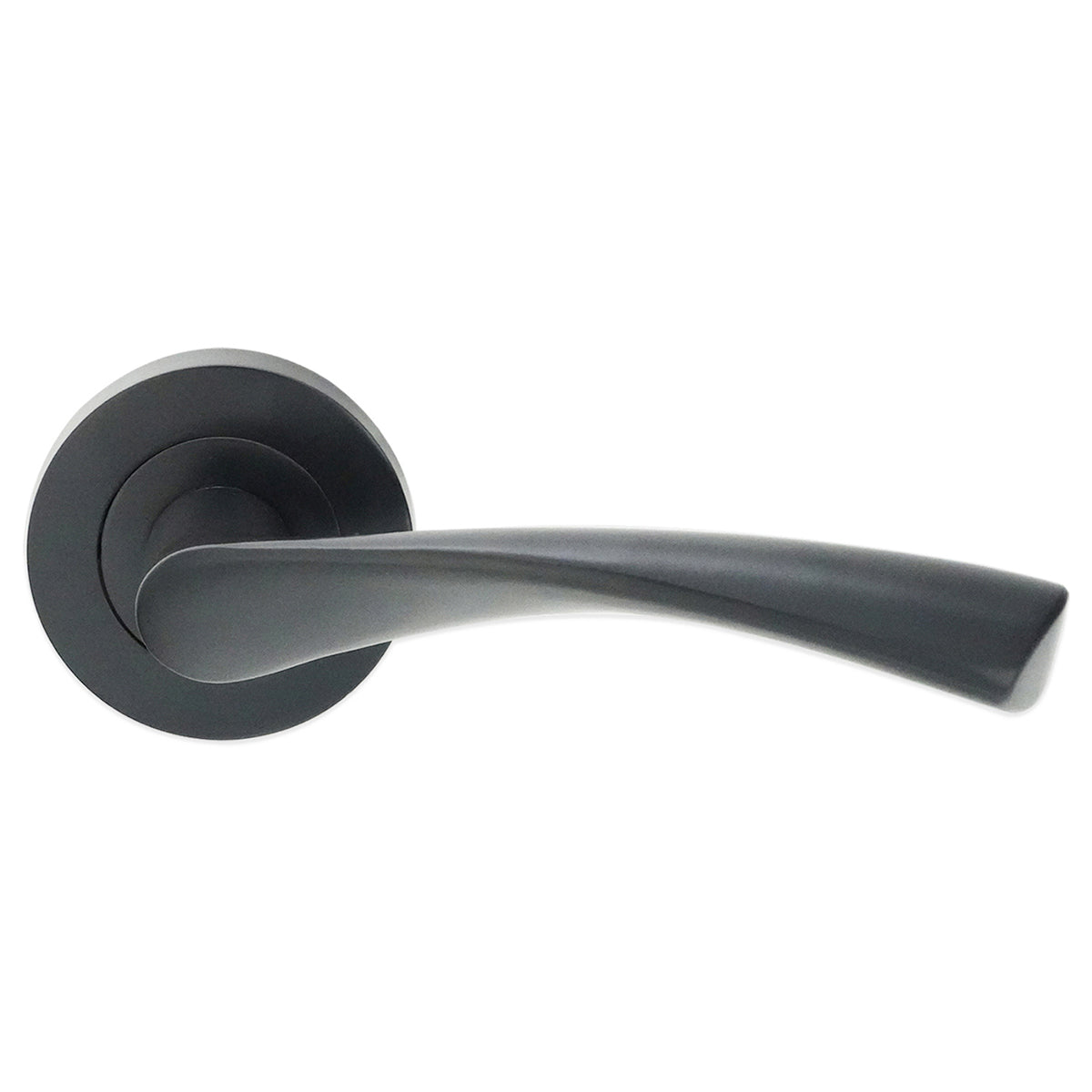 MERCURY LEVER DOOR HANDLE 52x52x120 GUN by Spira Brass