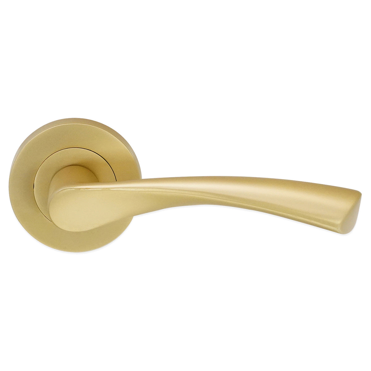 MERCURY LEVER DOOR HANDLE 52x52x120 SBR by Spira Brass