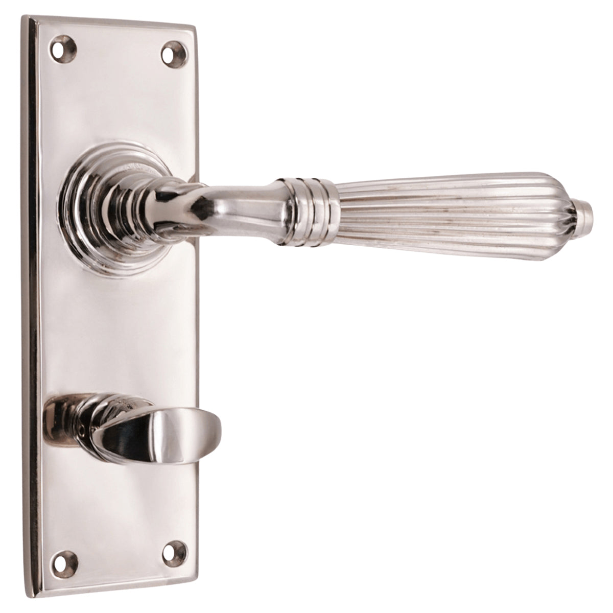 REGENCY LEVER ON BACKPLATE BATHROOM 65x150x120 PNP by Spira Brass